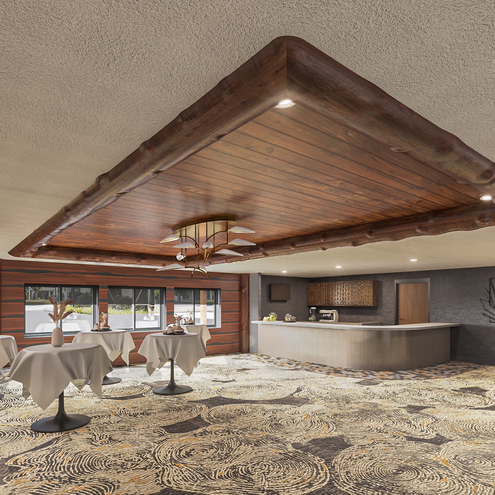 Conceptual Interior Visualization of Stoney Creek Hotel, Missouri